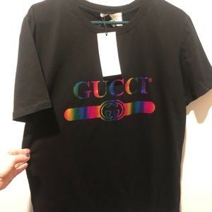 Gucci Rainbow Tee sz Large NWT